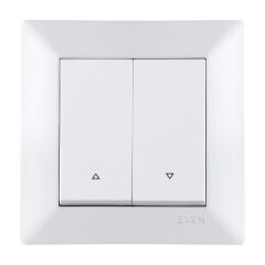 Exen Odak Beyaz Yaysiz Jaluzi Komple Takim