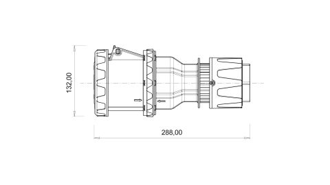 Bemis  5/160A. Uzatma Priz IP67 BC1-8505-7312