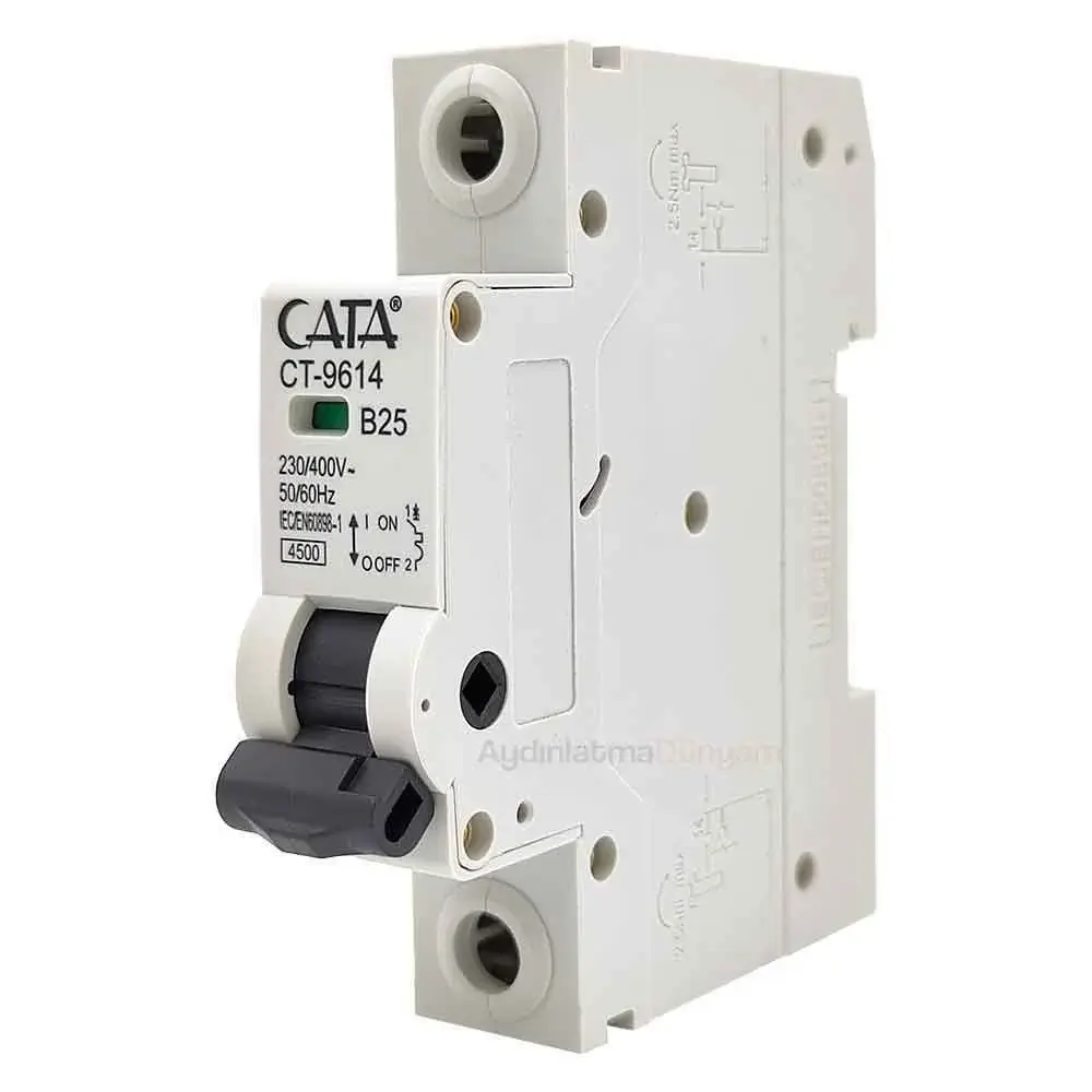 Cata 1X25 Amper W Otomat Monofaze Sigorta Ct-9614