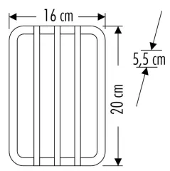 Cata 24w Korsika Led Armatür Plastik CT-7086 Beyaz Işık