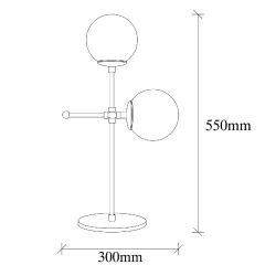 Aydinlatmadunyam Masa Lambasi Black Mudoni-Mr-954-1