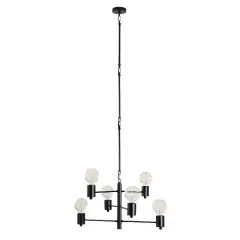 Aydinlatmadunyam Avize Black Hexa-6936