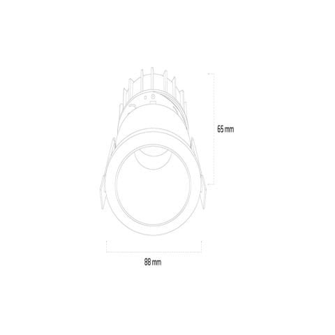 Goya Gy 1722 Beyaz Kasa 6W 4000K Dob Led Sıva Altı Armatür