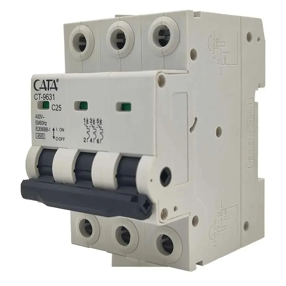Cata 3X25 Amper K Otomat Trifaze Sigorta Ct-9631