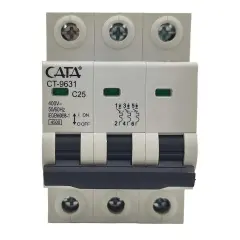 Cata 3X25 Amper K Otomat Trifaze Sigorta Ct-9631