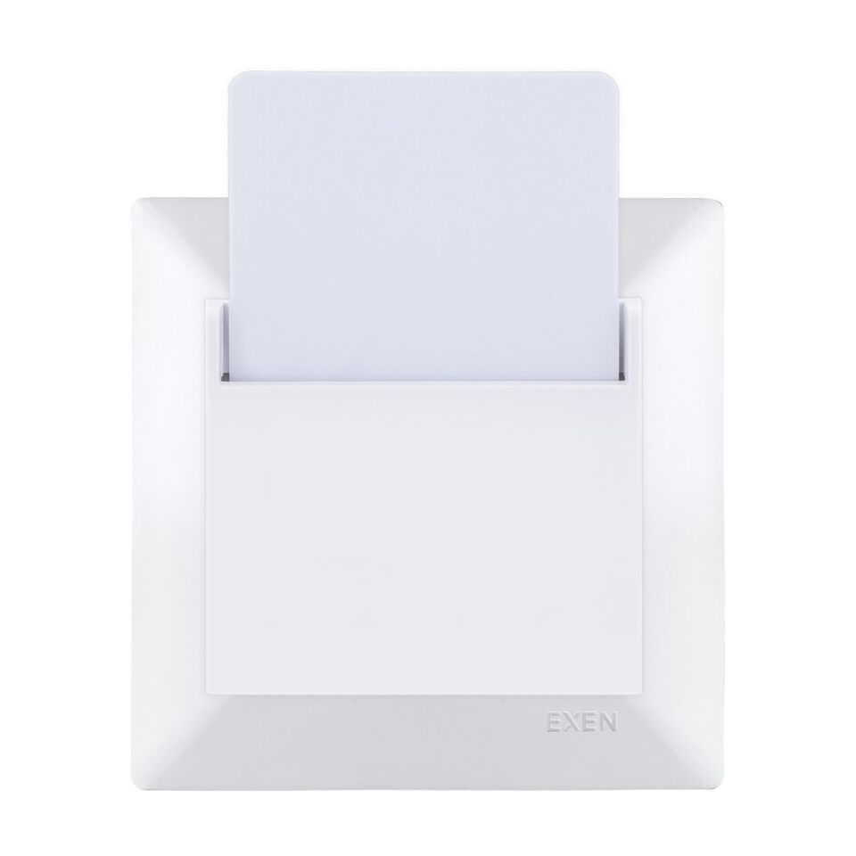 Exen Odak Beyaz Energy Saver Mikro Switch Gecikmeli + Isikli Komple Takim