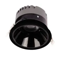 ACK 18W Sıva Altı Yuvarlak Downlıght Siyah 3000K AD10-02101