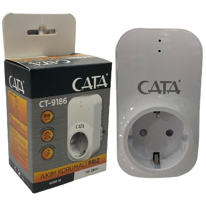Cata Akim Korumali Tekli Toprakli Priz ct-9196
