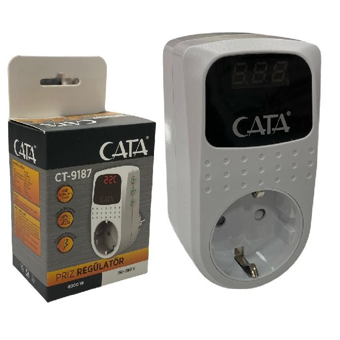 Cata Akim Korumali Tekli Toprakli Priz Regülatör ct-9197