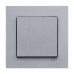 Exen Karell Gümüs Üçlü Anahtar Komple Takim