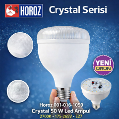 Horoz 001-016-1050 Crystal 50 W Led Ampul 2700K 175-265V E27