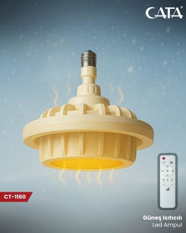 Cata Ct-1160 Günes Isiticili Fan Led Ampul