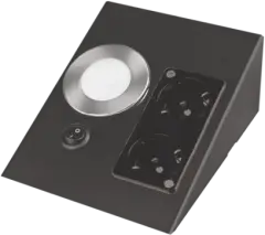 Cata Ct-5110B Ledli Üçgen Spot Siyah Kasa  Çift Prizli Beyaz