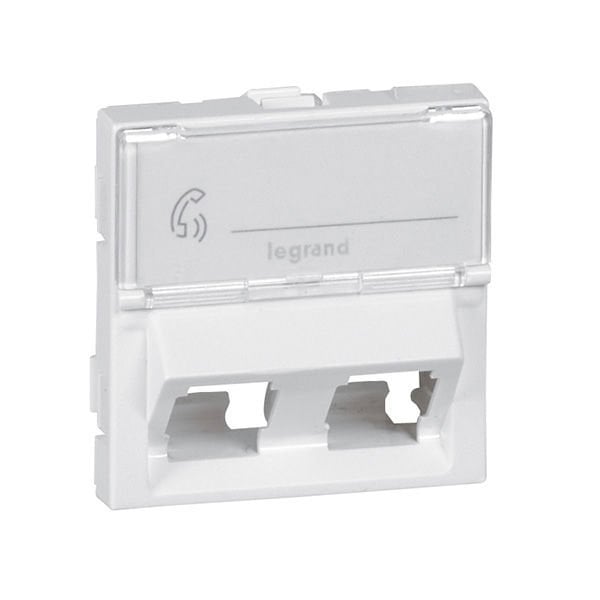 Legrand  Data Prizi, Keystone Adaptör, 2 Çıkışlı, 45°, 2M, Beyaz LEG-078613