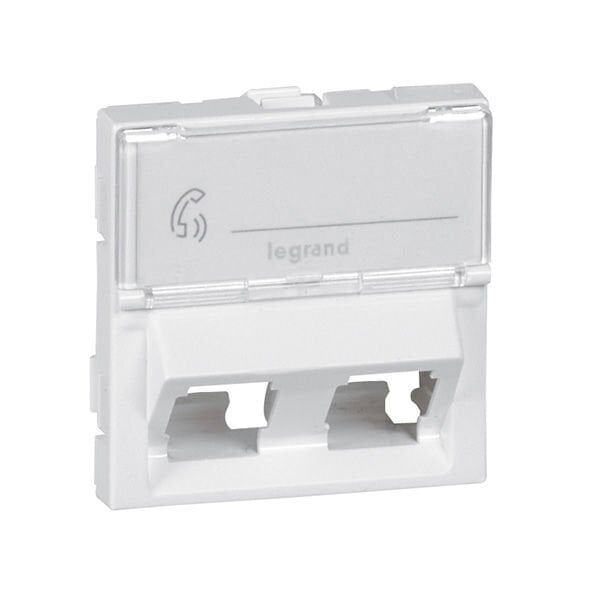 Legrand  Data Prizi, Keystone Adaptör, 2 Çıkışlı, 45°, 2M, Beyaz LEG-078613
