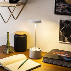 Aydinlatmadunyam Masa Lambasi White Keyf-13392