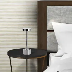 Aydinlatmadunyam Masa Lambasi Chrome Keyf-13394
