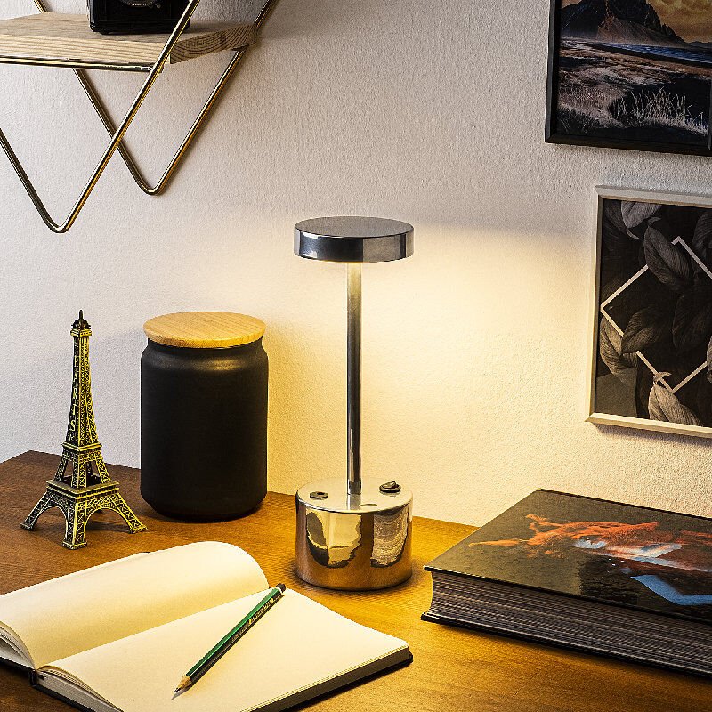 Aydinlatmadunyam Masa Lambasi Chrome Keyf-13394