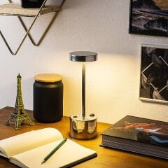 Aydinlatmadunyam Masa Lambasi Chrome Keyf-13394