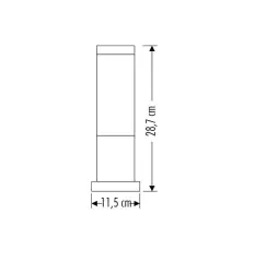 Cata Roma 32,5 Cm Abs Bahçe Armatürü CT-7012