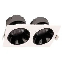 ACK 2X18W Sıva Altı Kare Downlıght Beyaz 4000K AD10-02610
