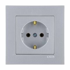 Exen Karell Gümüs Toprakli Priz Komple Takim