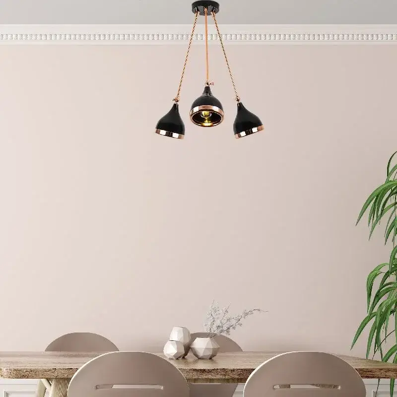 Aydinlatmadunyam Avize BlackCopper Yildo-S-7046