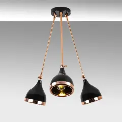 Aydinlatmadunyam Avize BlackCopper Yildo-S-7046