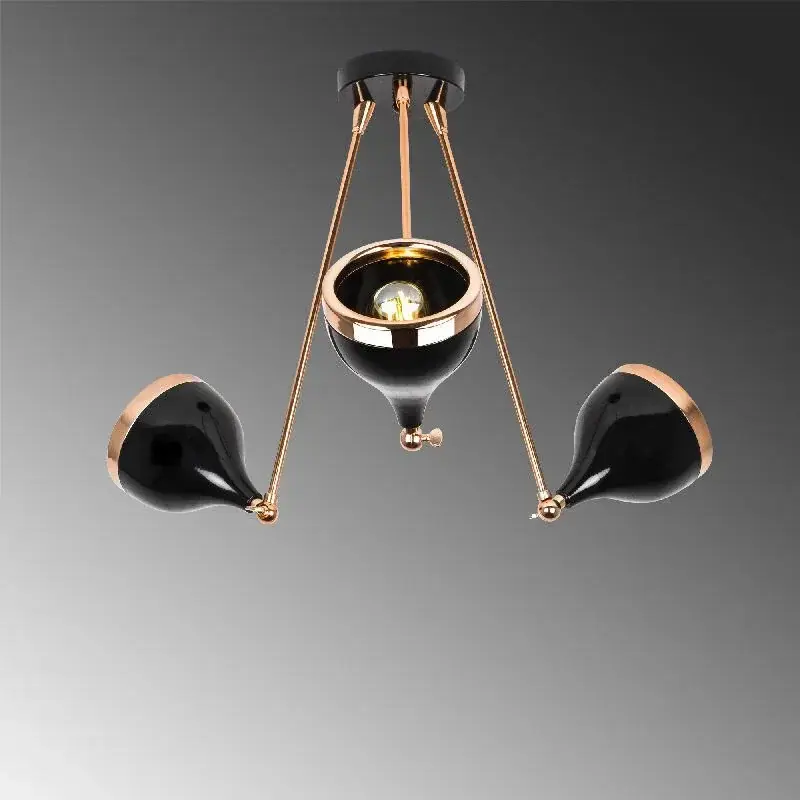 Aydinlatmadunyam Avize BlackCopper Yildo-S-7046