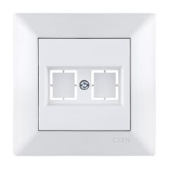 Exen Odak Beyaz Data Priz Jaksiz Komple Takim