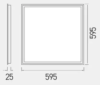 ACK 60x60 Led Panel 42W 6500K Beyaz  Işık Sıva Altı Backlight LED Panel  AP20-46630