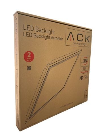 ACK 595Mmx595Mm 42W Beyaz 6500K Sıva Altı Backlıght Led Panel AP20-46630