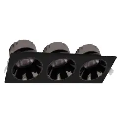 ACK 3X18W Sıva Altı Kare Downlıght Siyah 3000K AD10-02701