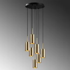 Aydinlatmadunyam Sarkit GoldBlack Silindirkem-6391