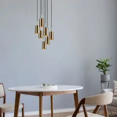 Aydinlatmadunyam Sarkit GoldBlack Silindirkem-6391