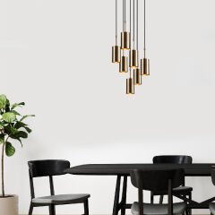 Aydinlatmadunyam Sarkit GoldBlack Silindirkem-6391
