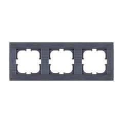 Exen Comfort Manyetik Gri Üçlü Çerçeve