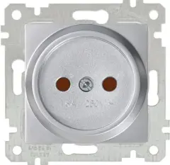 Mutlusan Mek Tuş Topraksız Priz  Çocuk Koruma  İnox - 2200 606 0282