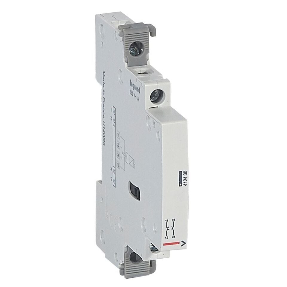 Legrand  CX³ 2 modüllük 25A ray tipi kontaktör için Yardımcı Kontak 5A 230V NA+NK LEG-412430