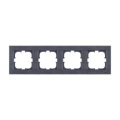 Exen Comfort Manyetik Gri Dörtlü Çerçeve