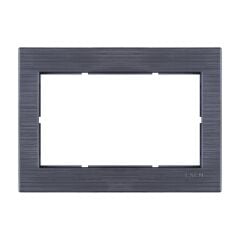 Exen Comfort Manyetik Gri Ikili Priz Çerçeve