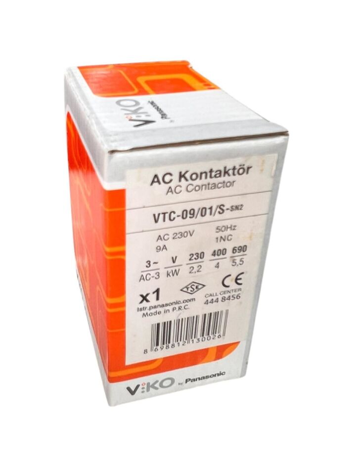 Viko Kontaktör 9a Vtc-09/01/s-sn2