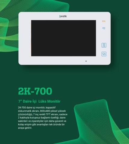 Pratikplus 7 Daire Içi Monitör