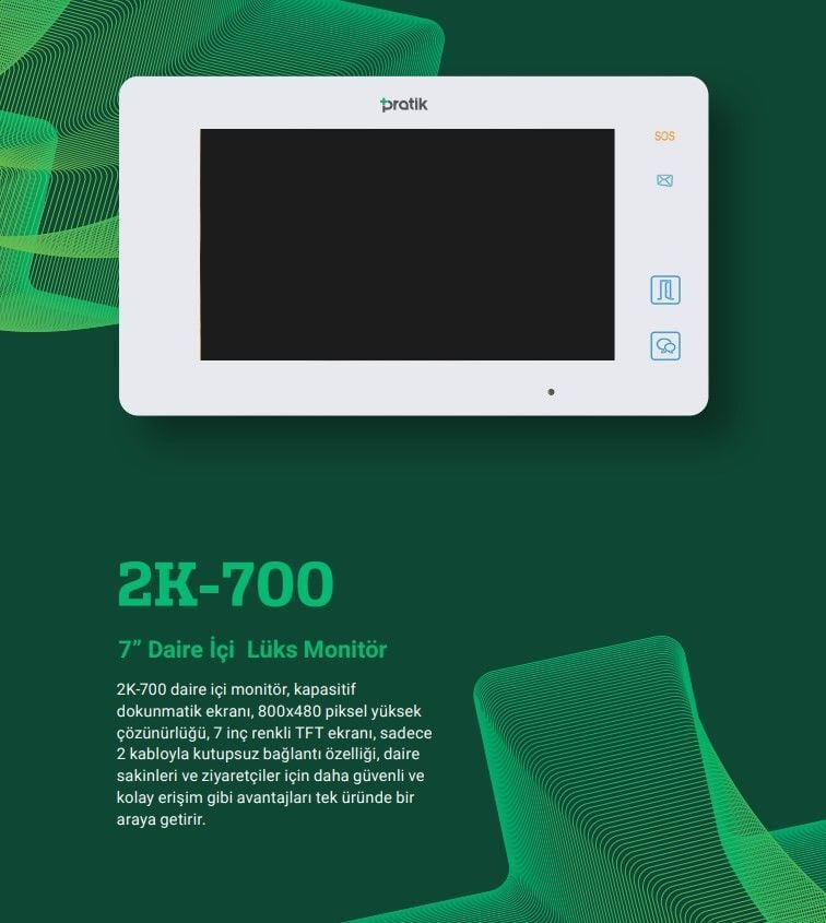Pratikplus 7 Daire Içi Monitör