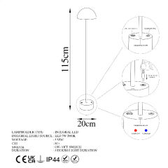 Aydinlatmadunyam Lambader Chrome Sept-13380