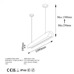 Aydinlatmadunyam Sarkit Black Ens-13456