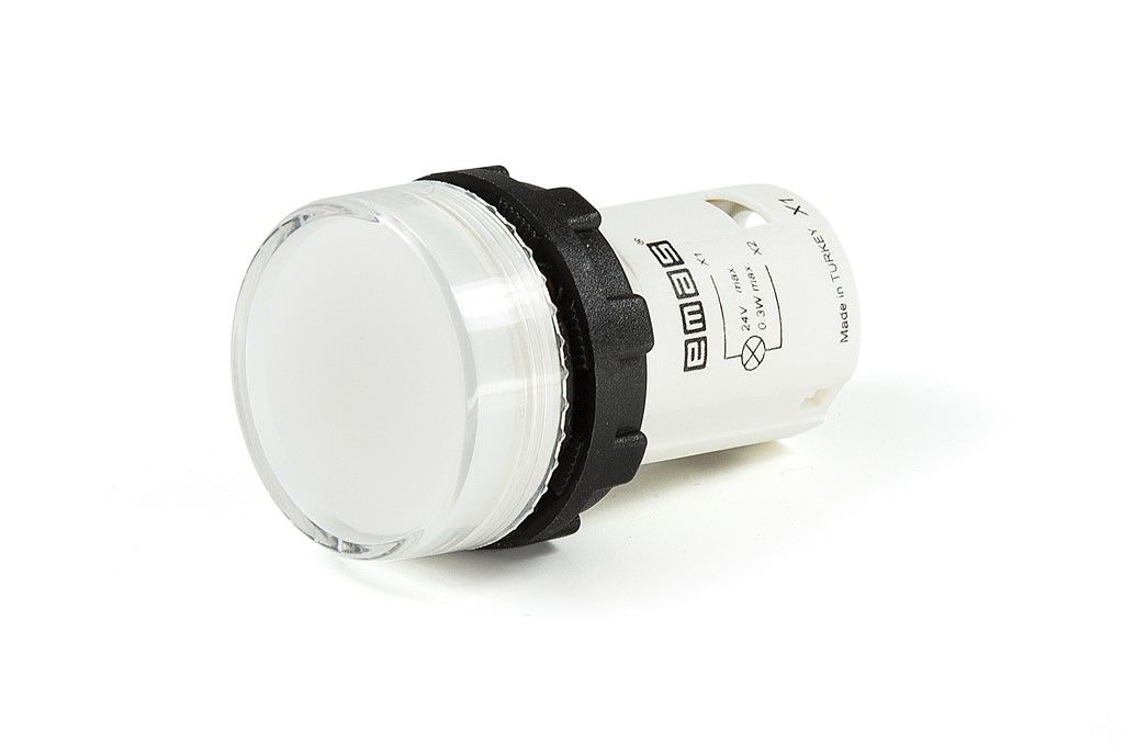 Emas B Serisi Monoblok Sinyal 24V Beyaz - MBSD024B