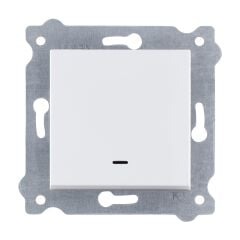 Exen Beyaz Modül+Kapak  Isikli Anahtar