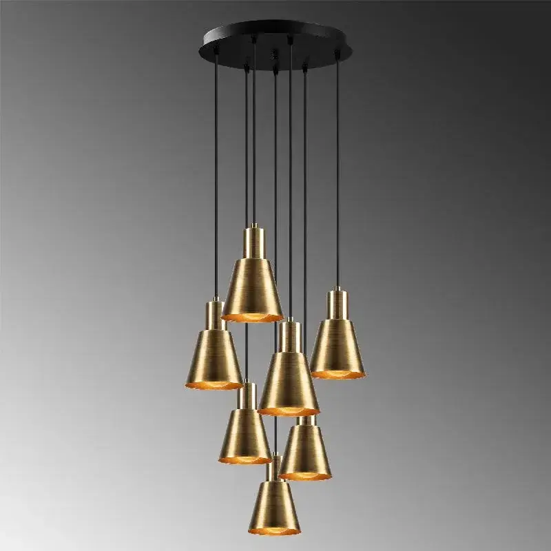 Aydinlatmadunyam Sarkit GoldBlack Konikkem-6356