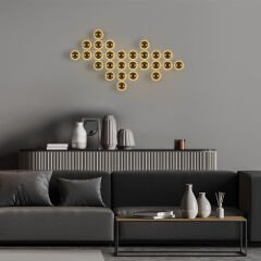 Aydinlatmadunyam Aplik Gold Fungal-13360